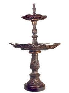 Bronze 2 tier fountain - bronze