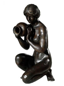 Kneeling lady fountain